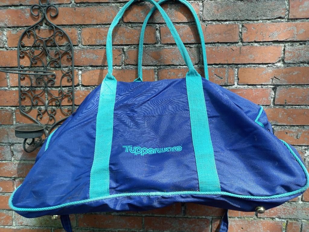 Tupperware weekendtas - Blauw/Turquoise, Ophalen of Verzenden, Blauw, 30 cm of meer, Minder dan 35 cm