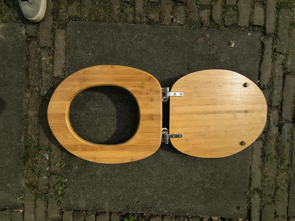 houten wc bril, Ophalen of Verzenden, Zo goed als nieuw, Toilet