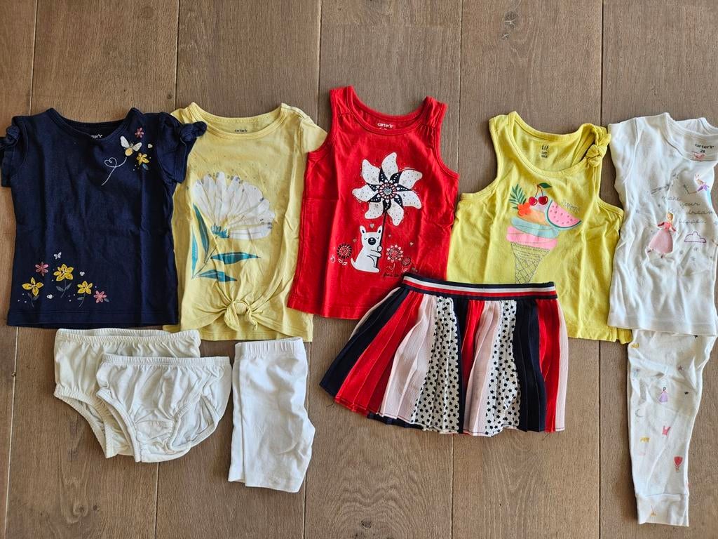 9-delig kledingpakket meisje 2 jr GAP, Hilfiger en Carter's, Ophalen of Verzenden, Gebruikt, Maat 92