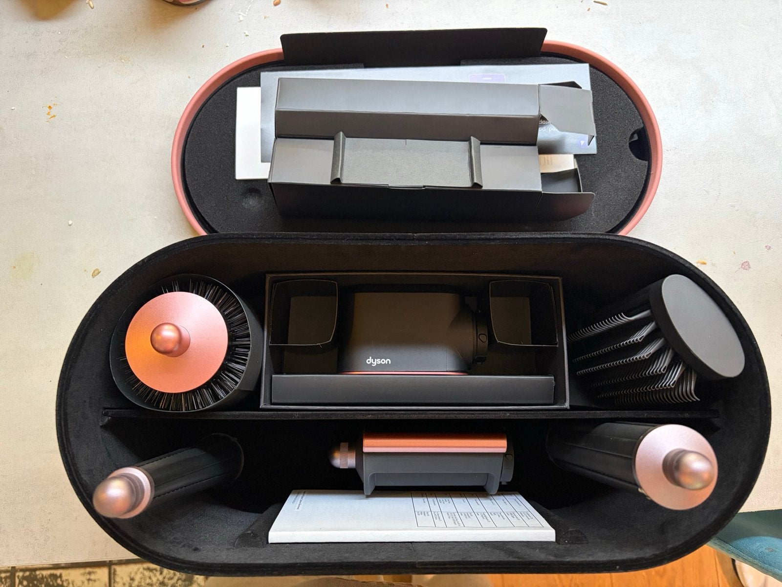 Dyson Airwrap accessoires set met opbergdoos (nieuw), Witgoed en Apparatuur, Ophalen of Verzenden, Nieuw, Haarverzorging