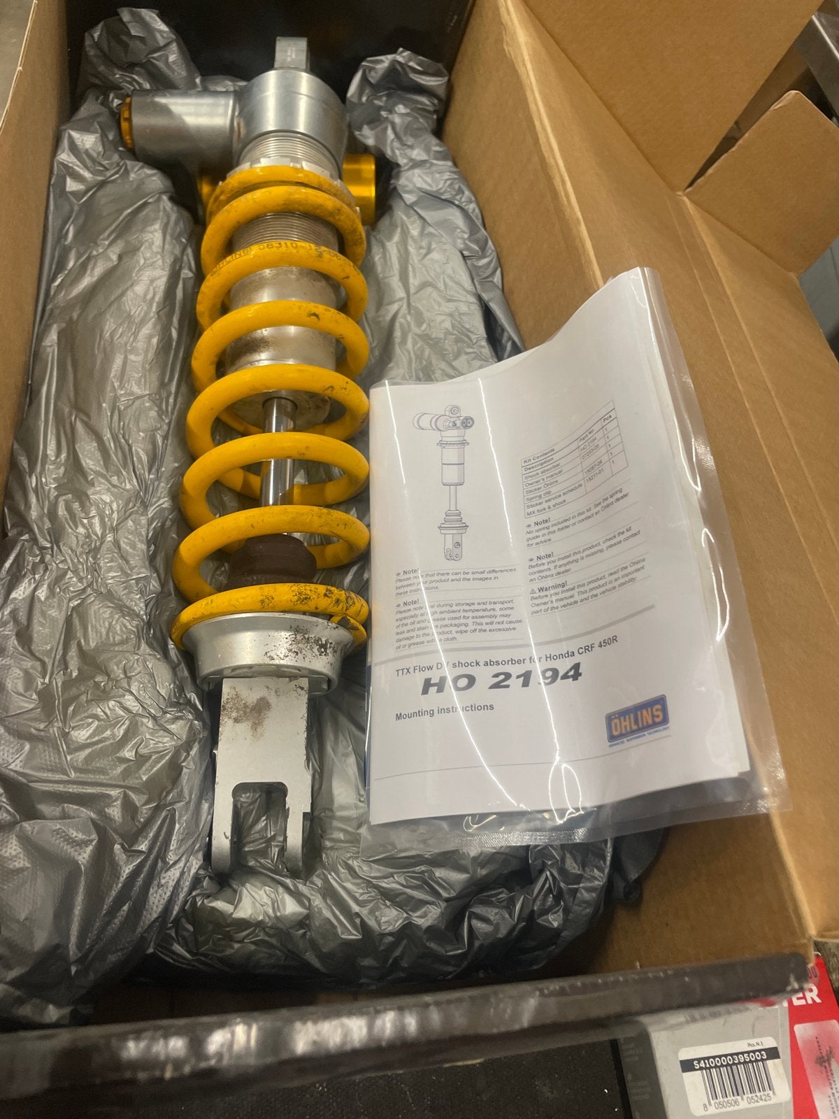 Öhlins TTXFlow Schokdemper schokbreker Honda CRF450, Motoren, Ophalen of Verzenden, Gebruikt