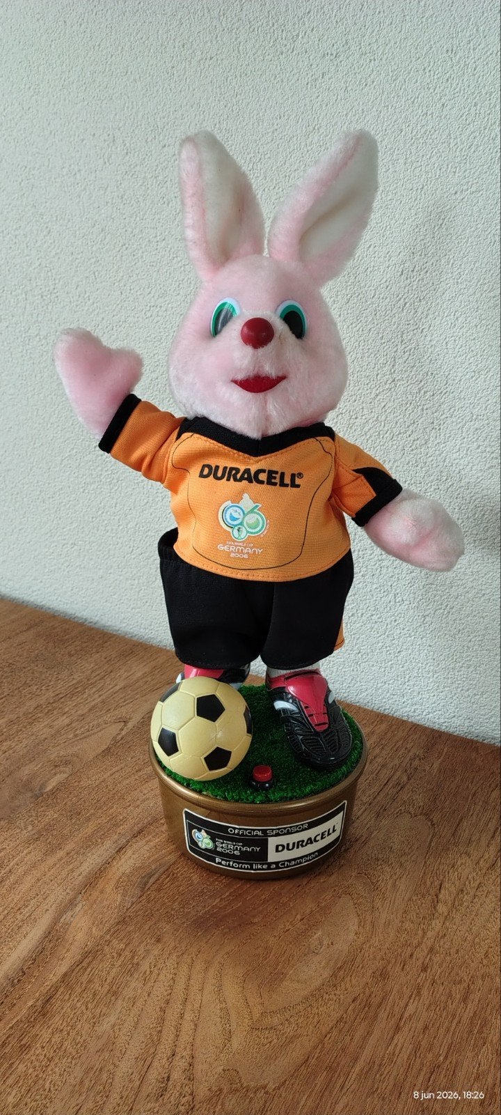 Voetbal konijn Duracell fifa 2006, Verzamelen, Ophalen of Verzenden, Zo goed als nieuw, Buitenlandse clubs