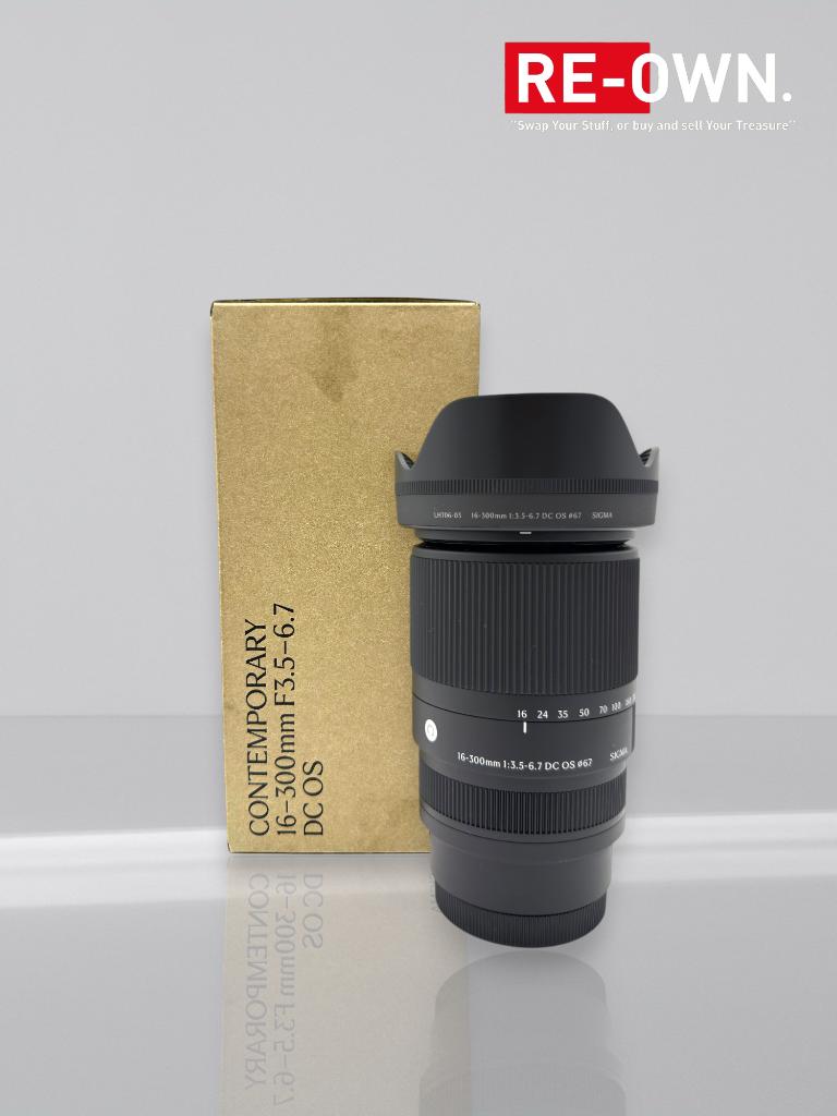Sigma 16-300mm f/3.5-6.7 DC OS Contemporary- Sony nieuwstaat, ., Zo goed als nieuw, Zoom, Sigma