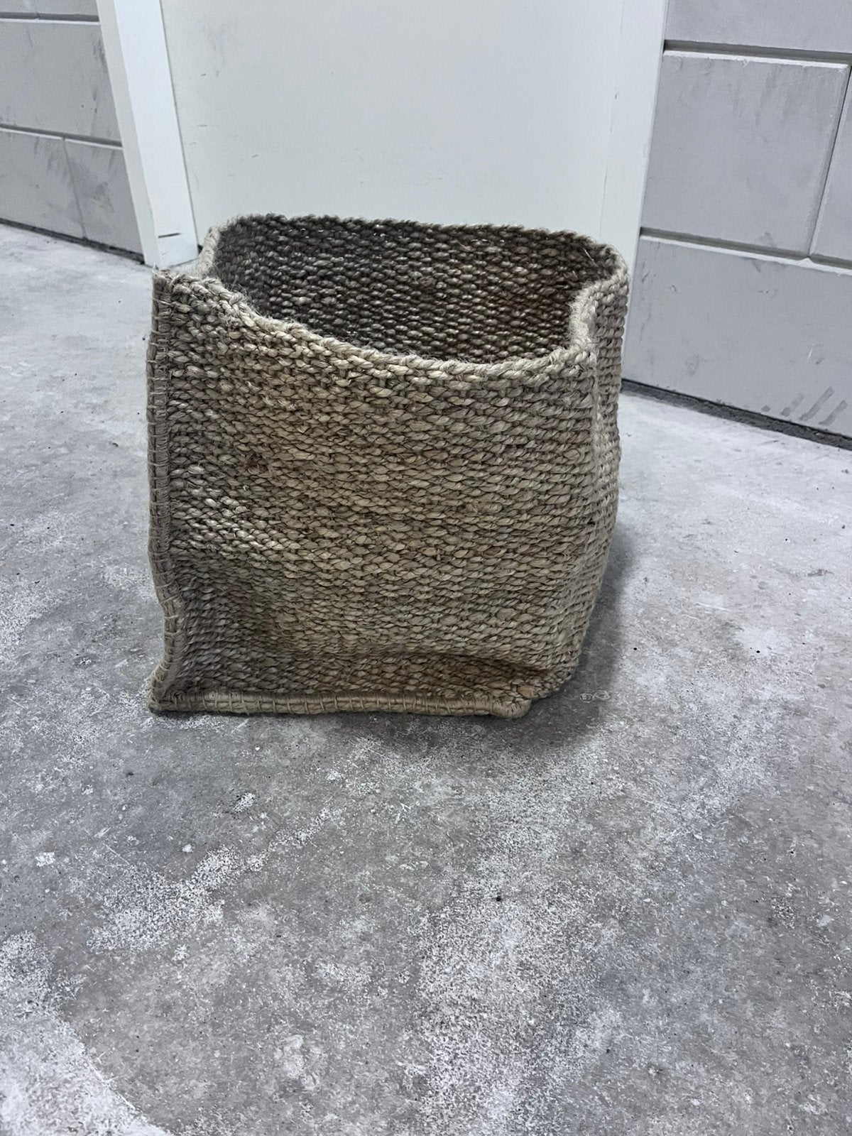 IKEA jute mand, Ophalen of Verzenden, Zo goed als nieuw, Rond, Riet