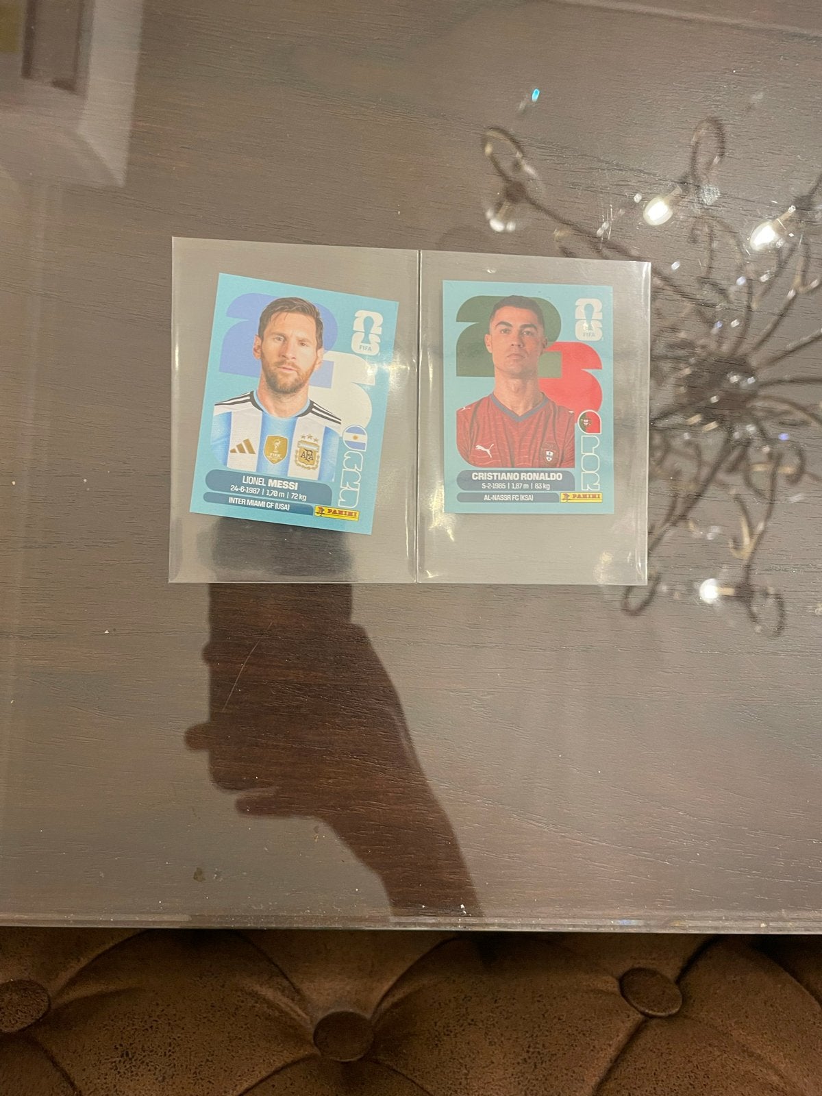 Panini FIFA World Cup  2026 Messi Ronaldo, Ophalen of Verzenden, Zo goed als nieuw, Buitenlandse clubs, Spelerskaart