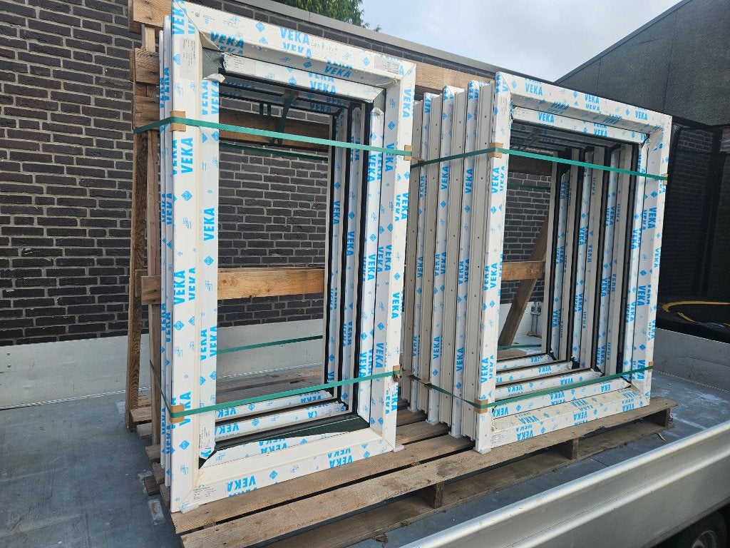 Veka Kunststof Kozijnen, Doe-het-zelf en Verbouw, Kozijnen en Schuifpuien, Kunststof, Raamkozijn, Nieuw, Inclusief glas