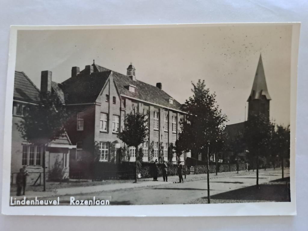 Lindenheuvel,  rozemlaan, fotokaart, Verzamelen, Ansichtkaarten | Nederland, Ophalen of Verzenden, 1920 tot 1940