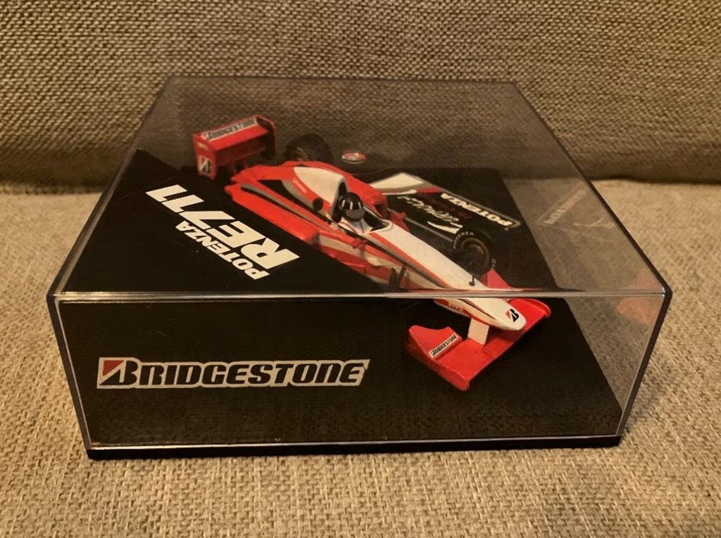 ✅ 1:43 Formula 1 Test Car Damon Hill Ligier Potenza RE711, Verzamelen, Ophalen of Verzenden, Zo goed als nieuw, Formule 1