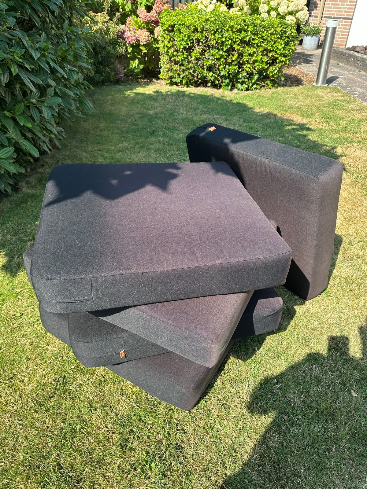 5x Life Tuinkussens Zwart/Antraciet 70x65x12cm, Tuin en Terras, Ophalen, Gebruikt