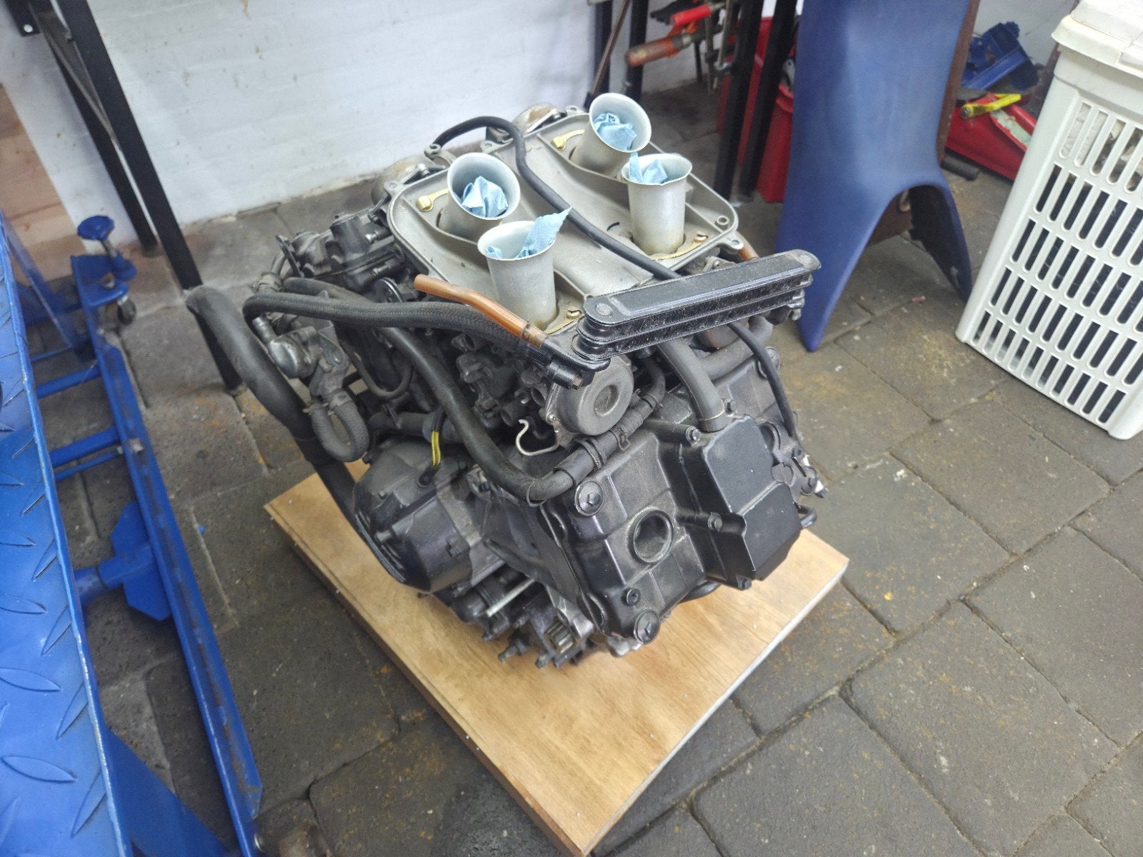 Honda VFR 750 RC36-1 Motorblok + Carberateurs - Werkend, Ophalen, Gebruikt
