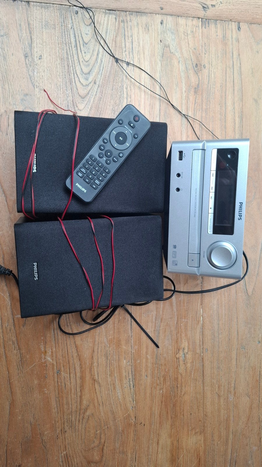 Philips Microset met CD-speler, radio en speakers, Philips, Microset, Tuner of Radio, Ophalen of Verzenden