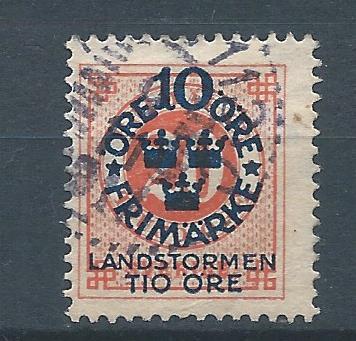 6037 – Scandinavië – Zweden – Mi Nr 92 (gestempeld), Ophalen of Verzenden, Zweden, Gestempeld