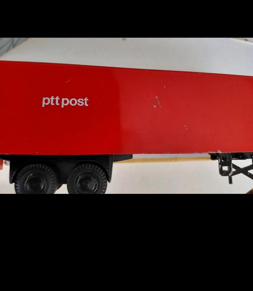 PTT post trailer op schaal & Connexxion schaalbus =één koop., Hobby en Vrije tijd, Modelauto's | Overige schalen, Bus of Vrachtwagen