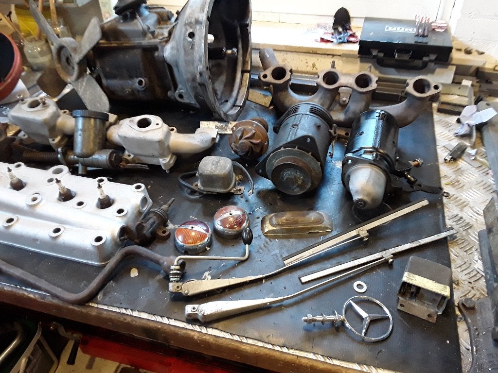 Mercedes Onderdelen 170 V  1950t, Ophalen, Mercedes-Benz
