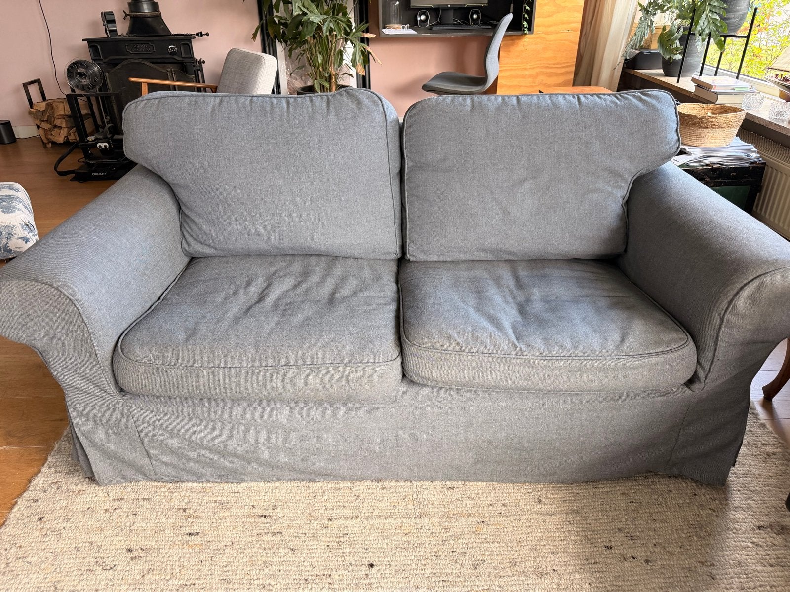 IKEA Ektorp bank - Ideaal voor studentenkamer, Ophalen, Gebruikt, 150 tot 200 cm, Tweepersoons