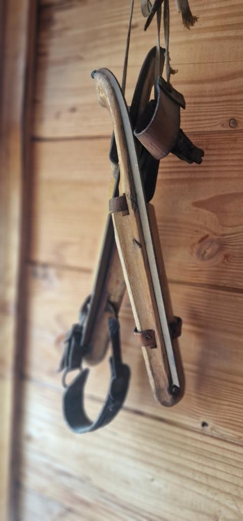Vintage houten Friese doorlopers/botjes, Antiek en Kunst, Ophalen of Verzenden