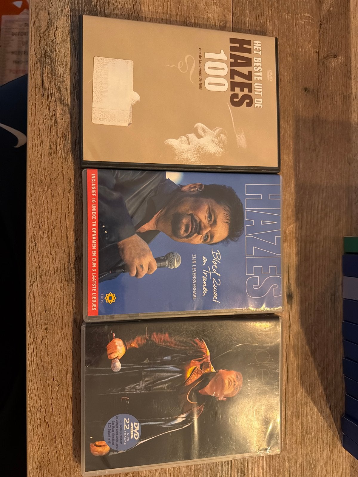 André Hazes DVD collectie: Het Beste Uit, Bloed Zweet & Tran, Gebruikt, Nederlands, Inclusief doosje, Alle leeftijden