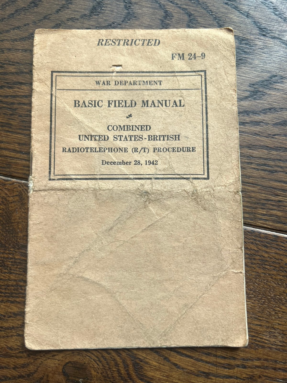 WOII Amerikaans Combined Ops Signals Radio 1943 voorschrift, Amerika, Verzenden
