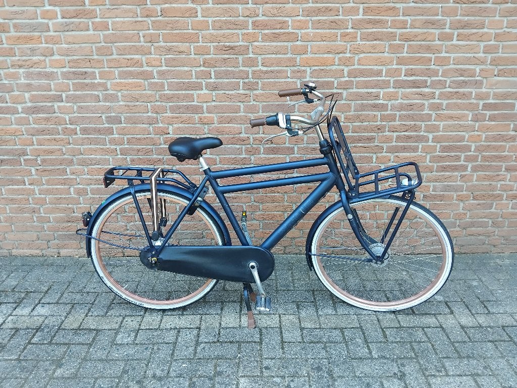 Cortina U4 denim 56 cm transportfiets., Overige merken, Gebruikt, Versnellingen, Ophalen of Verzenden