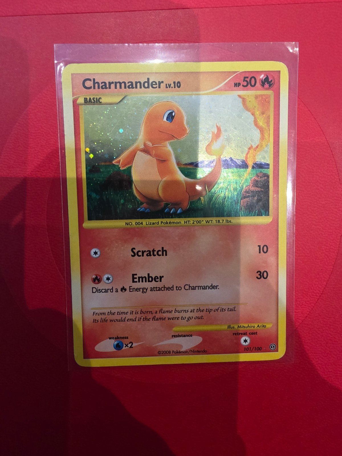 Charmander 101/100 Holo Good, Ophalen of Verzenden