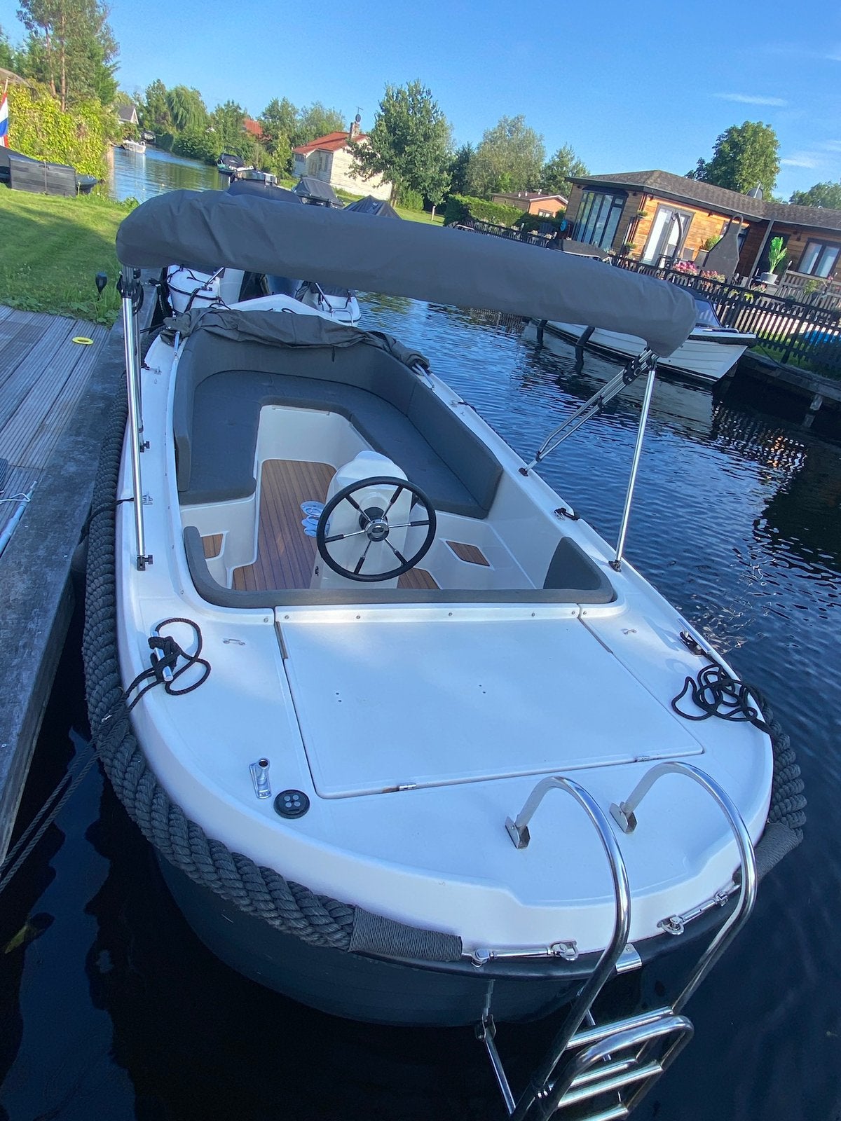 Boot - sloep TE HUUR 6 persoons VINKEVEENSE PLASSEN, Watersport en Boten, Ophalen, 80 cm, 2 m, Rondzit