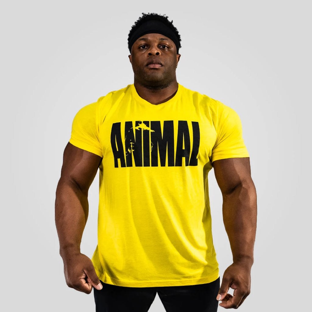Universal Nutrition Animal T-shirt geel (M), Fitness, Maat 48/50 (M), Geel, Nieuw