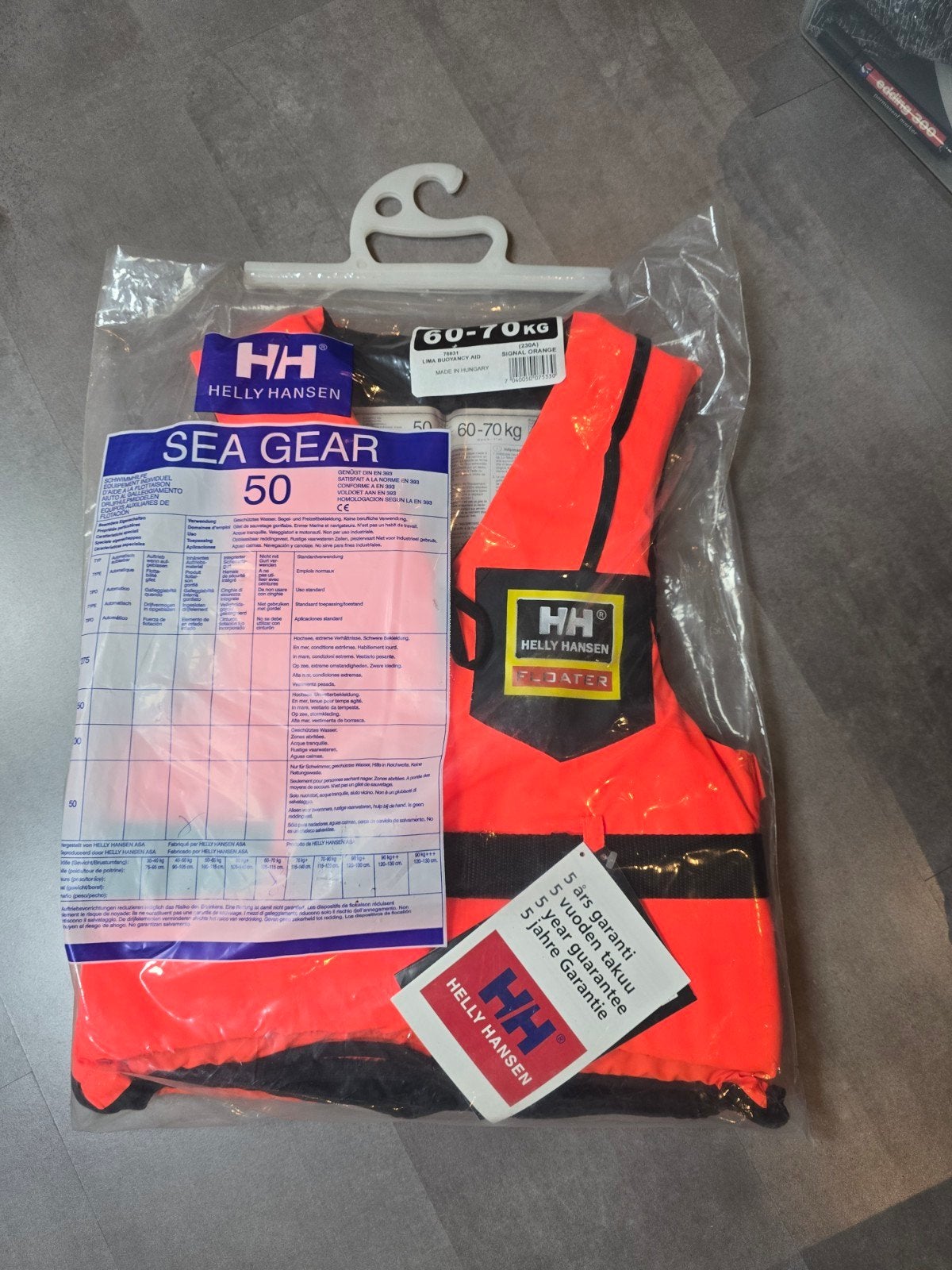 Helly Hansen Zwemvest 60-70 kg - Nieuw watersport, Helly Hansen, Nieuw, Ophalen of Verzenden, Dame of Heer