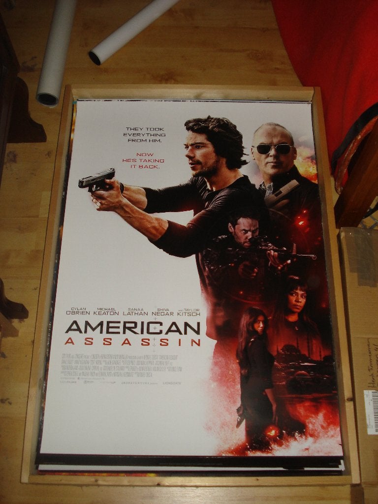 American assassin Filmposter, Verzamelen, Ophalen, Zo goed als nieuw, A1 t/m A3, Film en Tv
