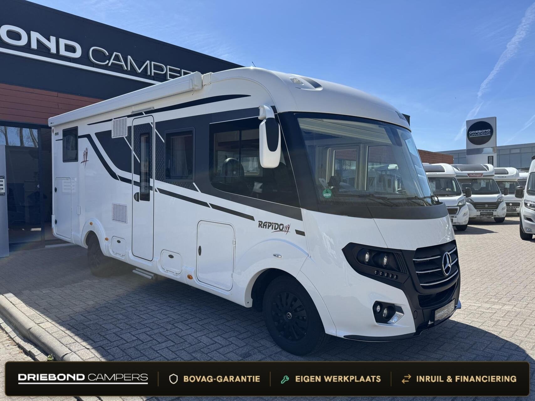 Rapido M66 177PK Automaat Enkele Bedden Levelsysteem 2x Airc, Caravans en Kamperen, Campers, Airbags, 7 tot 8 meter, Bedrijf, Diesel