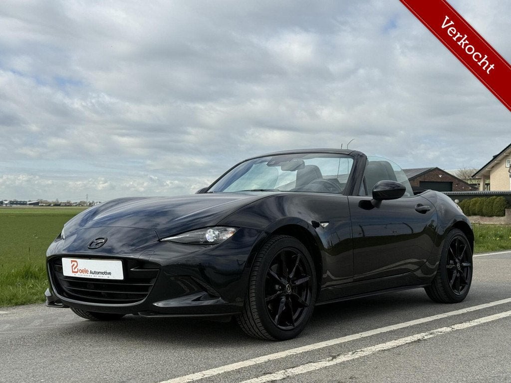 Mazda MX-5 ND 2.0 SkyActiv-G 160 GT-M / Billstein / Orig NL, 1998 cc, 4 cilinders, Cabriolet, Zwart