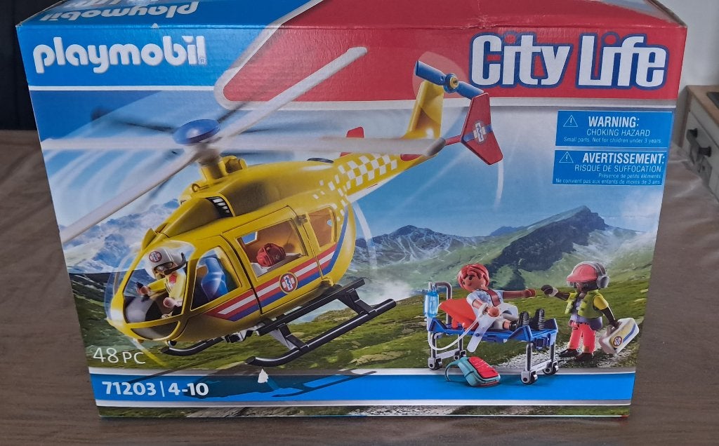 NIEUW Playmobil 71203 reddingshelikopter, Complete set, Voertuig, Nieuw, Ophalen of Verzenden