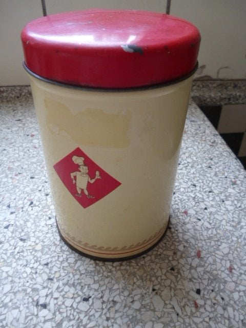 Brocante paneer blik Bolletje, Ophalen of Verzenden, Gebruikt, Overige