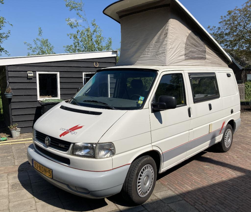Volkswagen T4 Carthago camper 2000 2.5 TDI, Buscamper of Camperbus, Koelkast, Volkswagen, 7 tot 12 maanden geleden