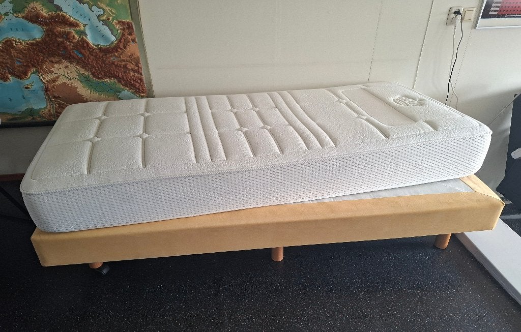 Auping boxspring bed 180x200 cm, Ophalen, Gebruikt, Tweepersoons, 180 cm