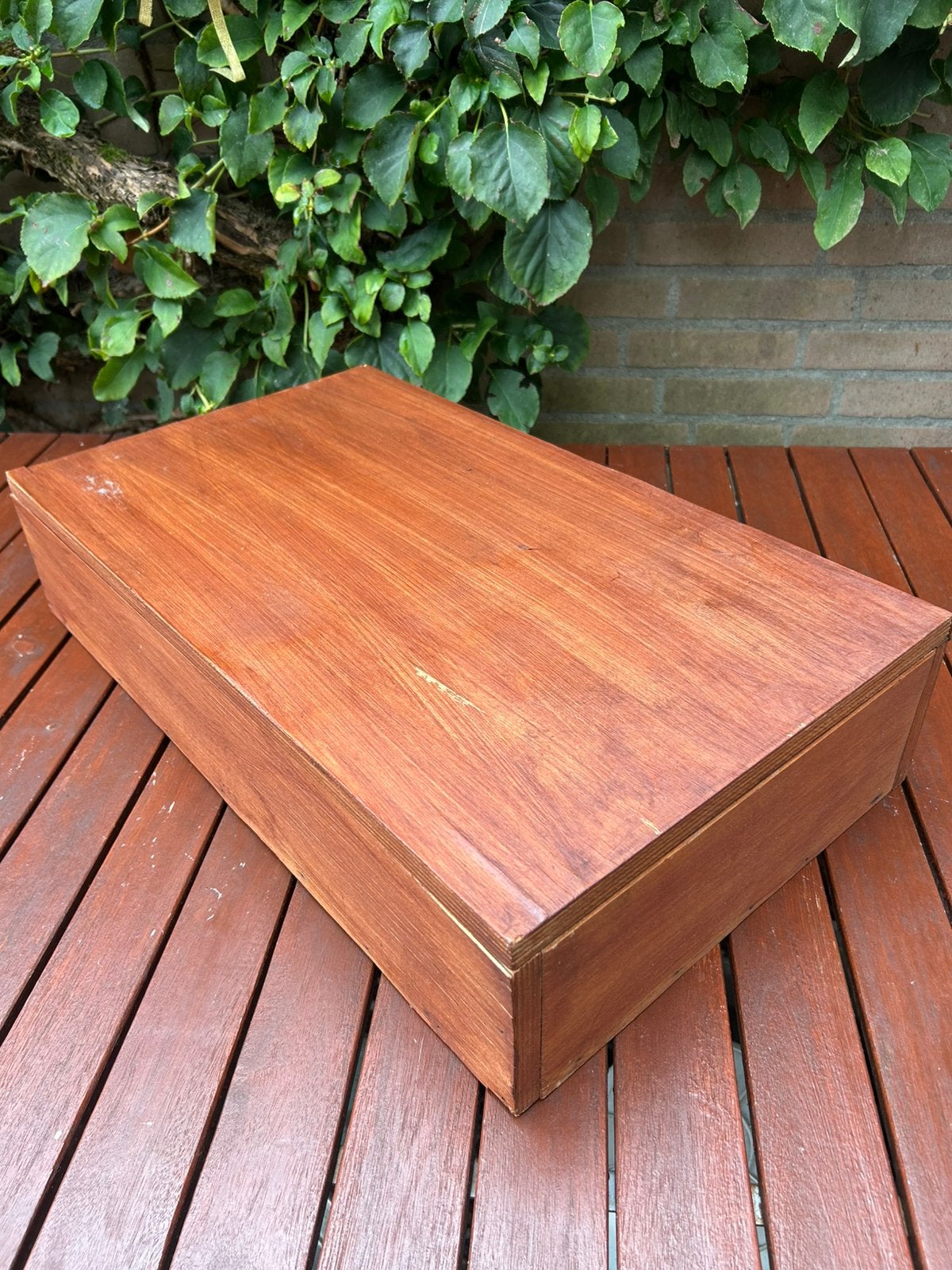 Houten kist - 60x35x13 cm, Ophalen, Minder dan 50 cm, Gebruikt, 50 tot 100 cm