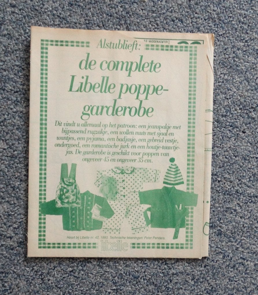 Poppenkleertjes patronen, Overige merken, Kind, Ophalen of Verzenden, Overige typen