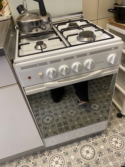 Gasfornuis met -oven., Ophalen, Gebruikt, 4 kookzones, Gas