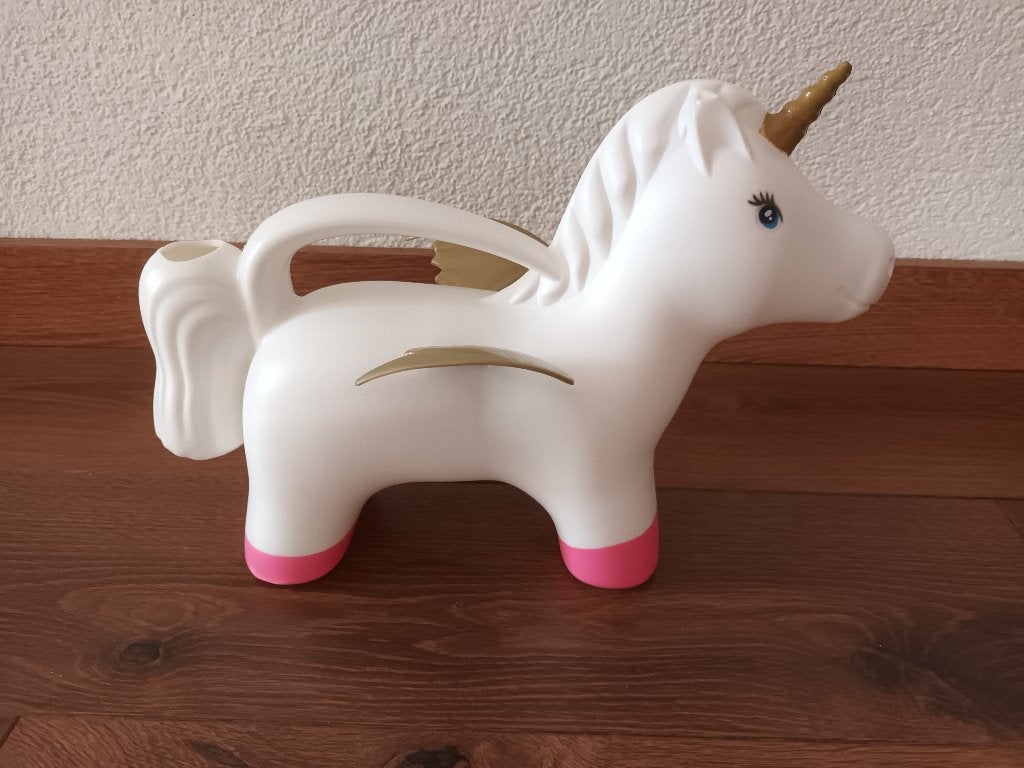 Schattige unicorn gieter eenhoorn wit witte schattig, Ophalen of Verzenden, Zo goed als nieuw
