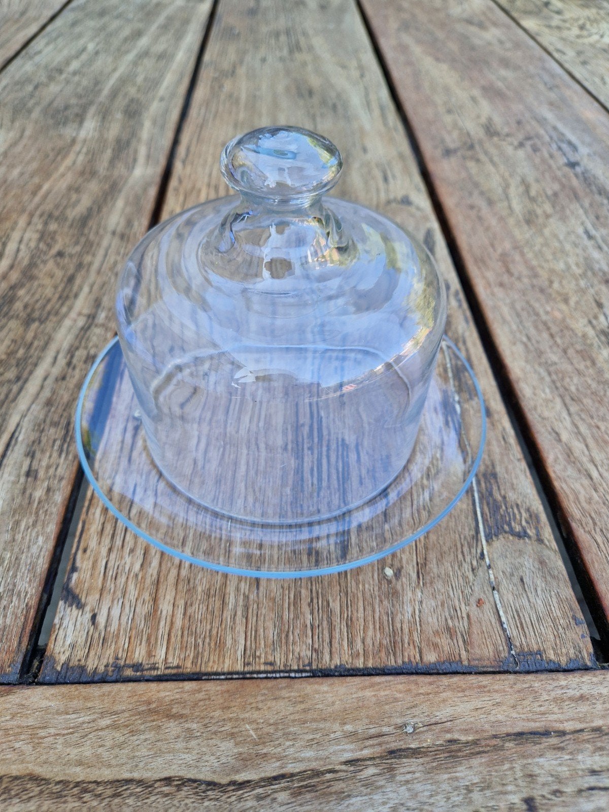 Glazen stolp 13 cm hoog, Ophalen of Verzenden, Zo goed als nieuw