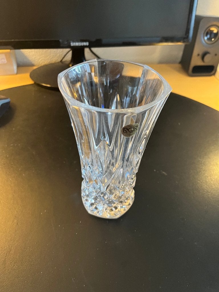 RCR Royal Crystal Rock glazen vaas Palace, Ophalen of Verzenden