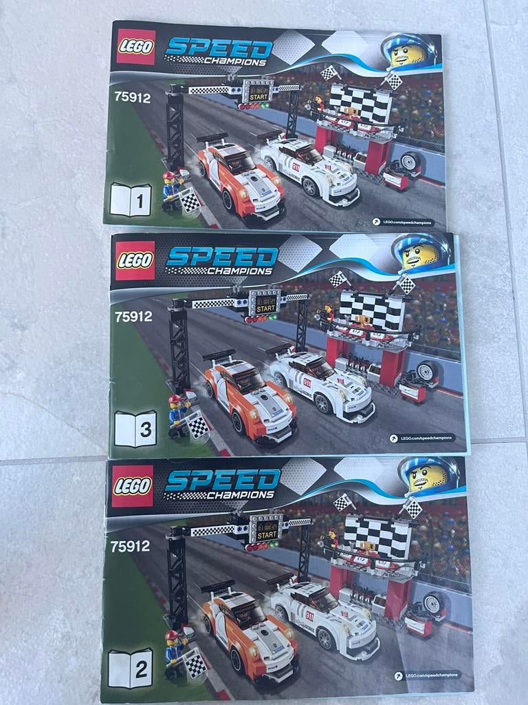 Lego Speed Champions 75912 Porsche 911 GT Finish Line, Ophalen of Verzenden, Zo goed als nieuw