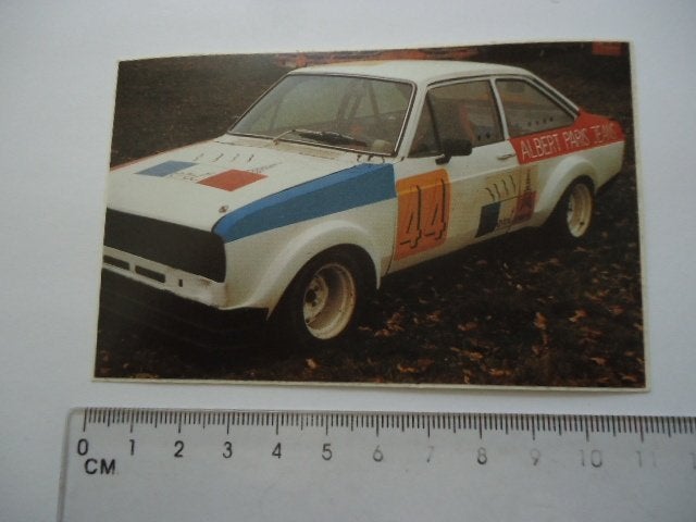 sticker oud Ford Escort race autocross rally auto cross team, Verzenden, Zo goed als nieuw, Bedrijf of Vereniging