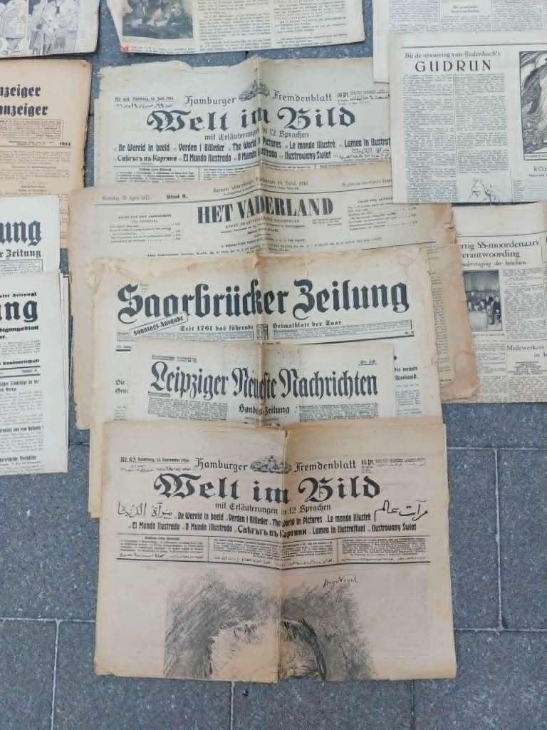 Duitse WO2 lot kranten, Verzamelen, Ophalen of Verzenden, Overige soorten, Duitsland, Boek of Tijdschrift