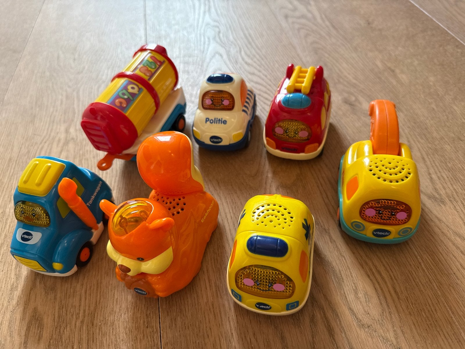 VTech Toet Toet Auto's en Zoef Zoef Dieren speelgoed, Ophalen, Gebruikt, Auto, Met licht