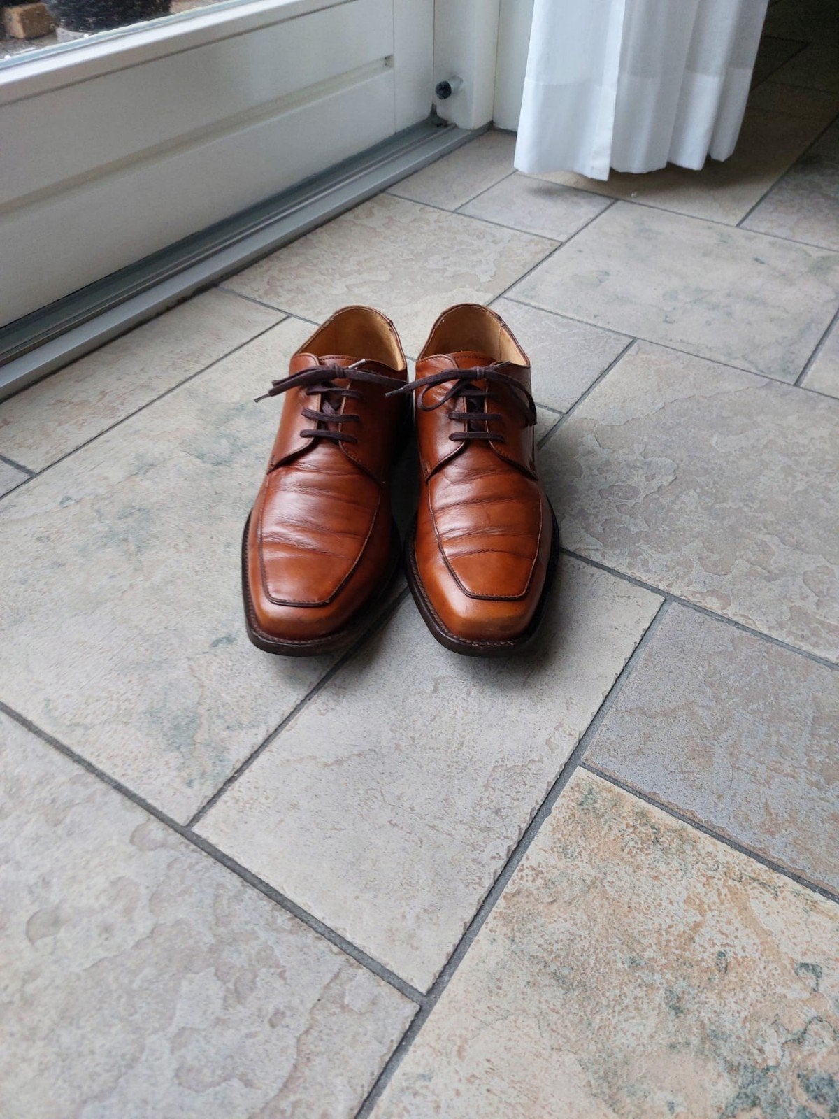 van Lier Herenschoenen., Ophalen, Zo goed als nieuw, Bruin