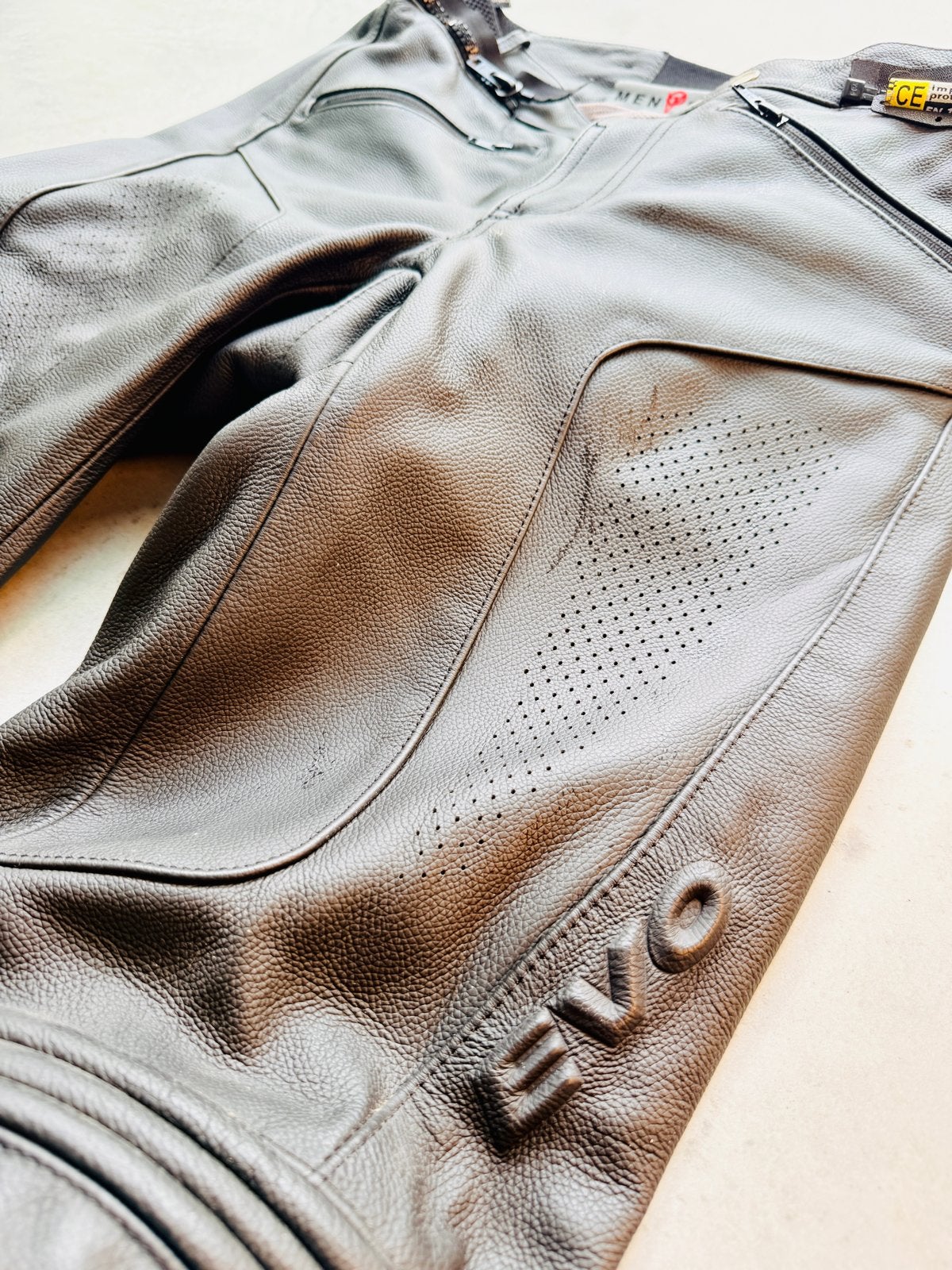 Mannen leren motorbroek - Maat 50, Motoren, Kleding | Motorkleding, Ophalen of Verzenden, Tweedehands, Heren, Broek | leer