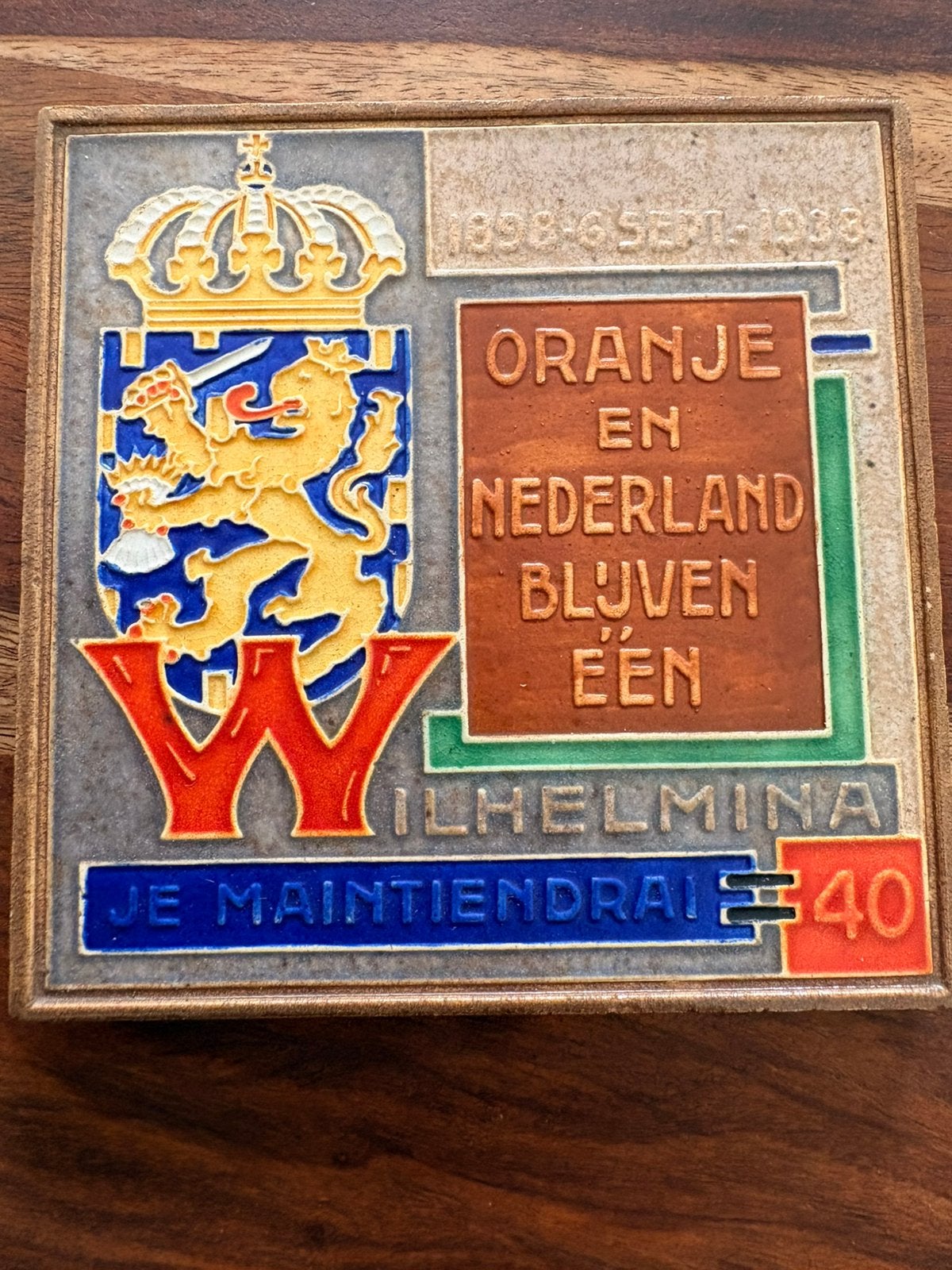 Westraven cloisonne tegel, Antiek en Kunst, Ophalen of Verzenden