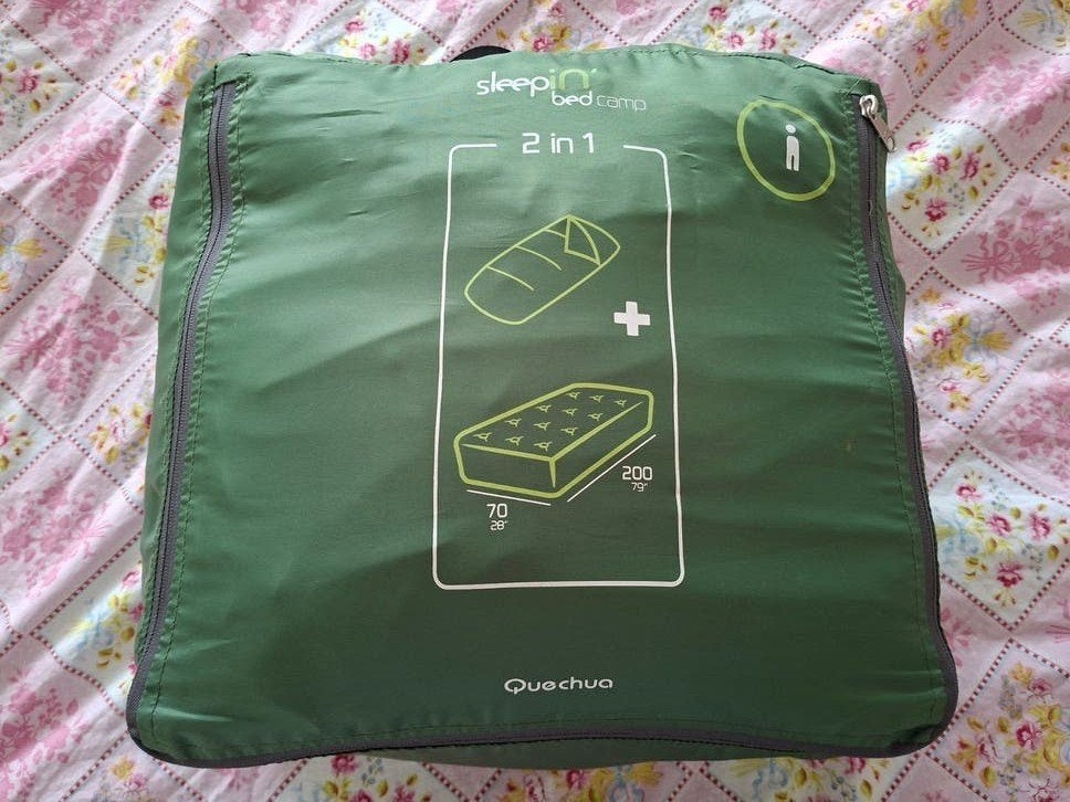 Matras inclusief slaapzak sleepin / bedcamp, Ophalen of Verzenden, Zo goed als nieuw