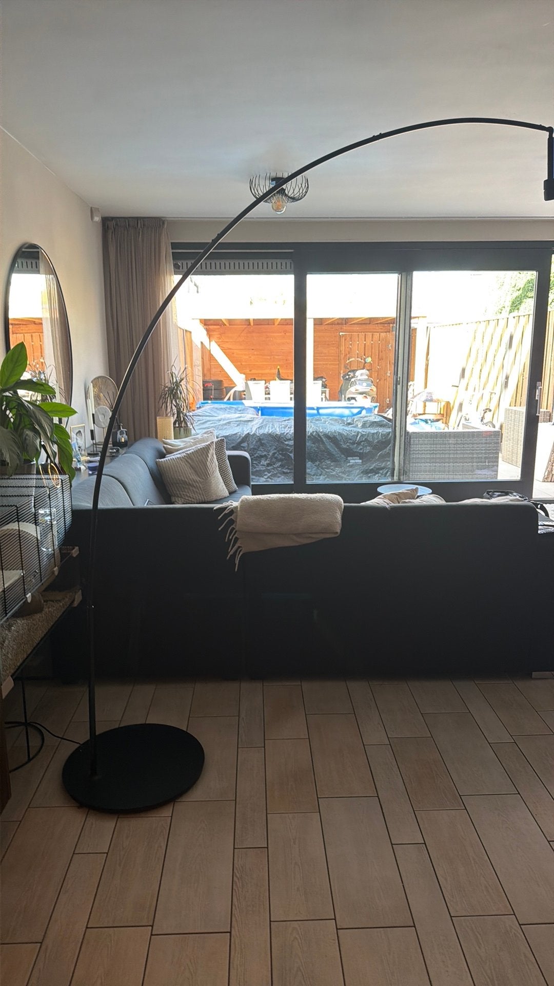 Ikea skaftet booglamp, Huis en Inrichting, Ophalen of Verzenden, Zo goed als nieuw