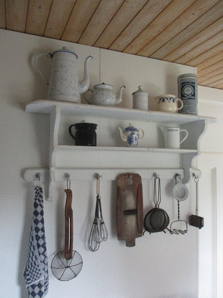 oud brocante keuken gerei koolschaaf, zeefjes, gardes etc., Ophalen of Verzenden